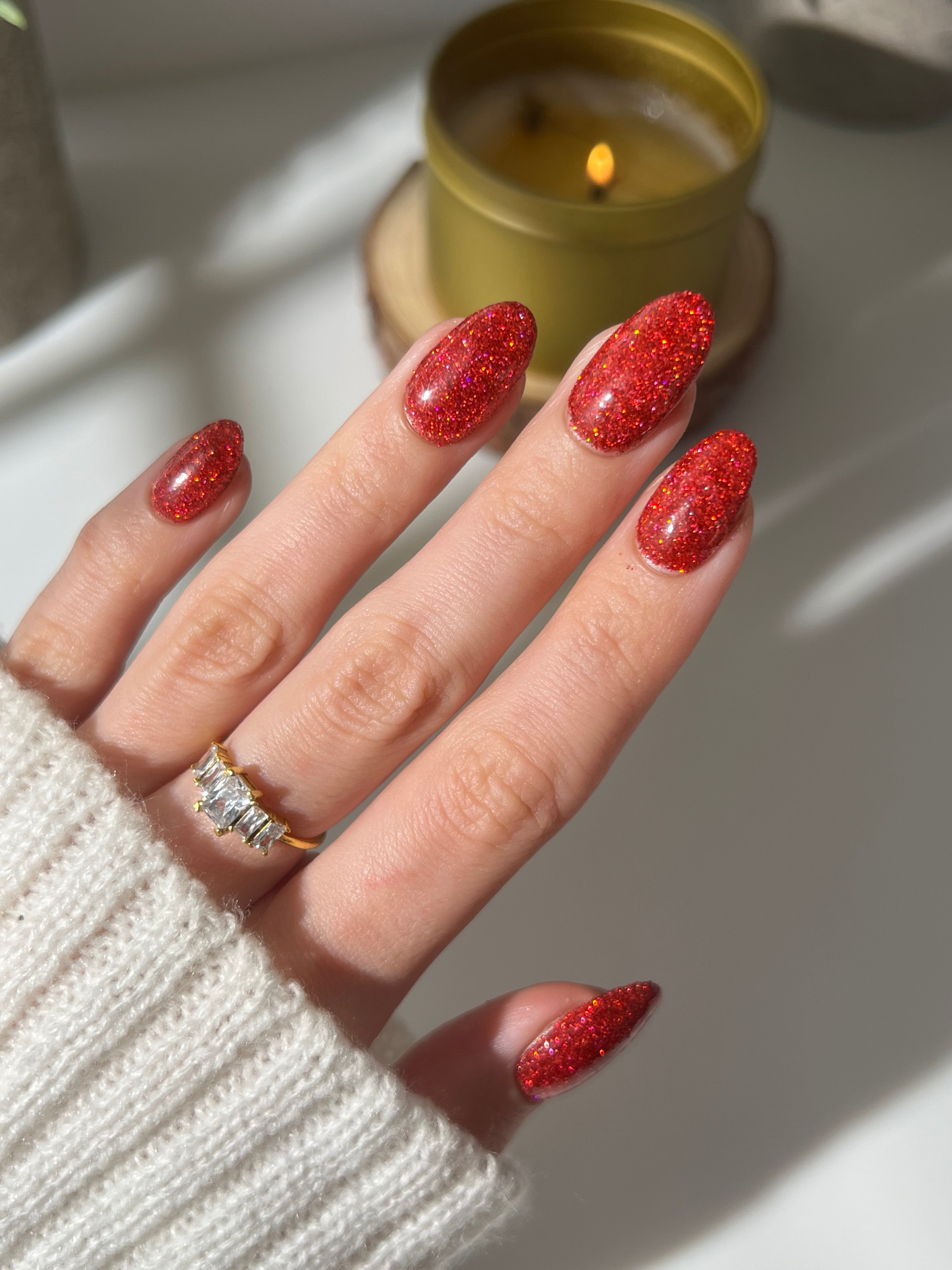 Poudre de trempage des paillettes rubis